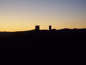 Borgo medievale di Denzano allalba